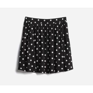 French Grey Alana Black and White Polka Dot A Line Mini Skirt Size MP Stitch Fix